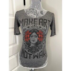 OBEY MAKE ART NOT WAR women’s tee short top XS